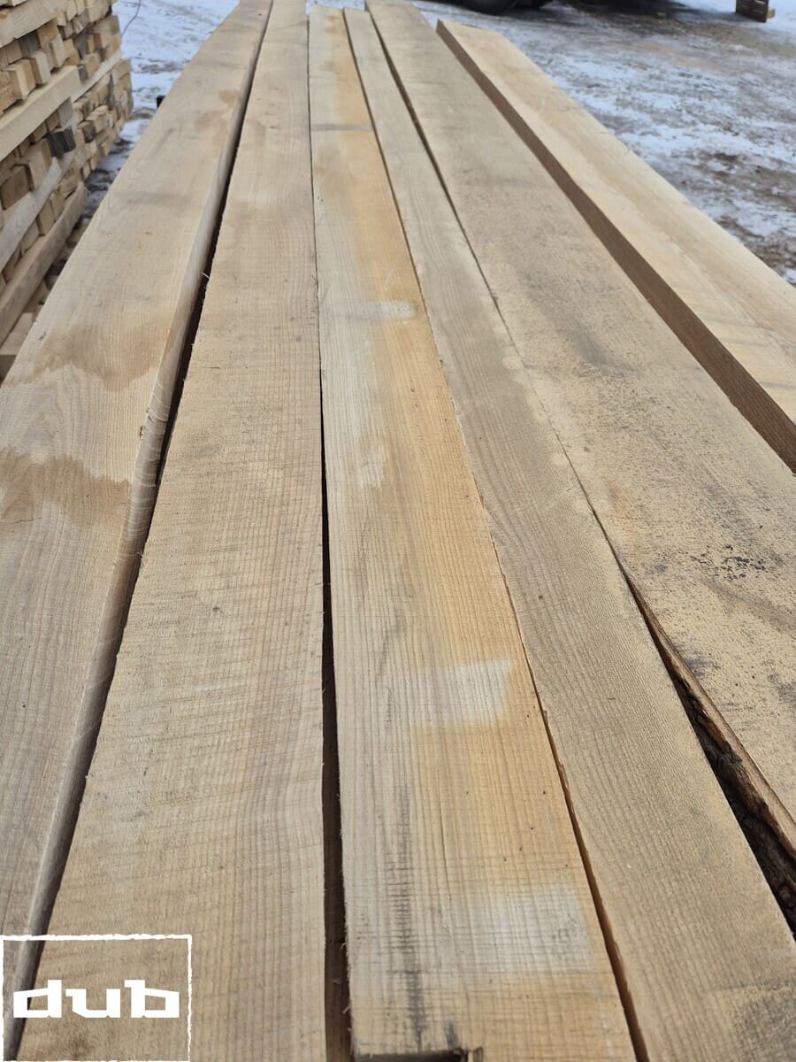 Доска ясеня сухая обрезная 0 сорт 1000-2000х150х50